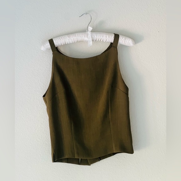 || SOUTH OF FRANCE BOUTIQUE || STRUCTURED BUTTONED TANK || RETRO || - Picture 2 of 5